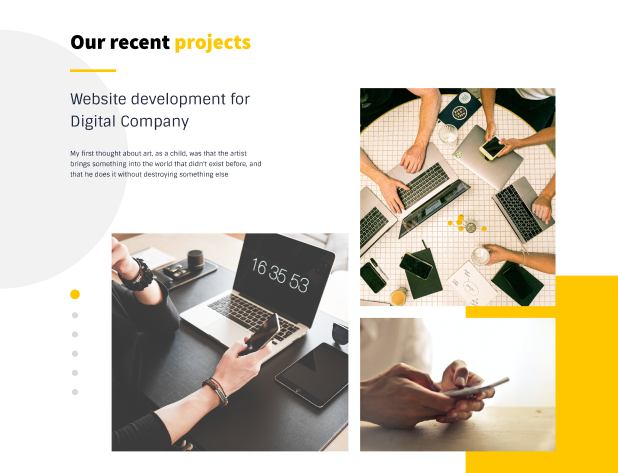 Web Site For Digital Agency